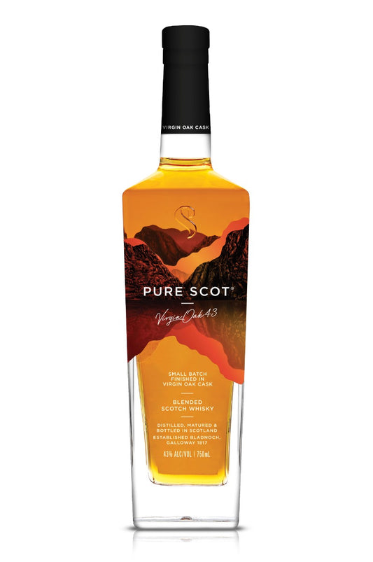 PURE SCOT SCOTCH BLENDED VIRGIN OAK 43 SMALL BATCH 750ML Spirits