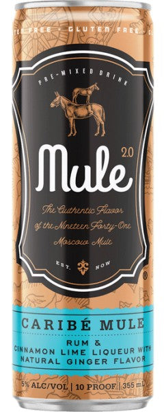 MULE 2.0 CARIBE MULE COCKTAIL 4X12OZ CAN Spirits