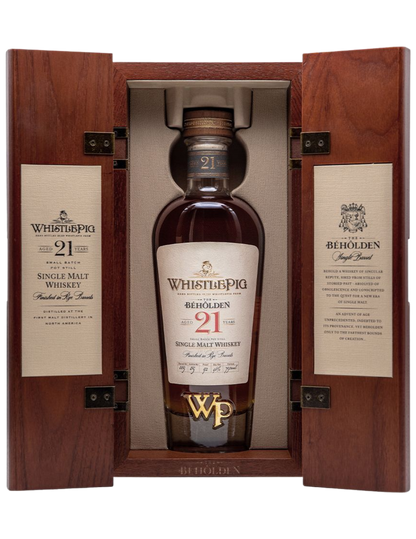WHISTLEPIG WHISKEY THE BEHOLDEN SINGLE MALT 21YR 92PF 750ML LIQ