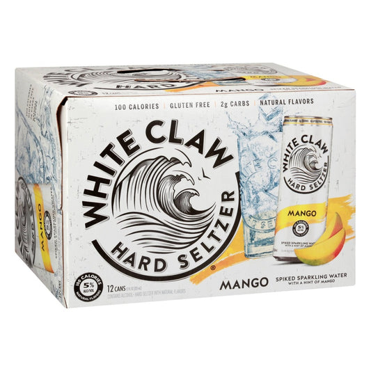 WHITE CLAW HARD SELTZER MANGO 6X12OZ CAN - Remedy Liquor