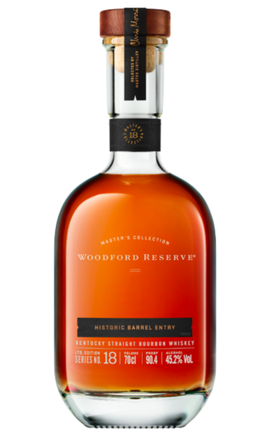 WOODFORD RESERVE BOURBON MASTERS COLLECTION HISTORICAL BARREL ENTRY LIMITED EDITION SERIES 18 KENTUCKY 700ML LIQ