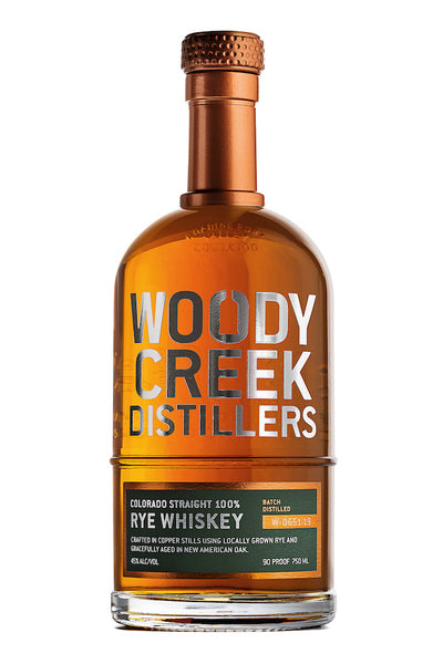 WILLIAM H MACY WOODY CREEK WHISKEY RYE SINGLE BARREL COLORADO 6YR 750ML Spirits